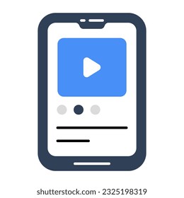 An icon design of mobile video 