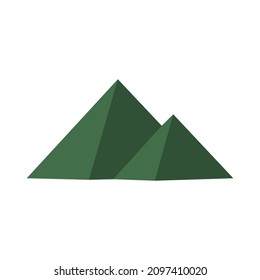diseño de icono, ilustración de forma de montaña