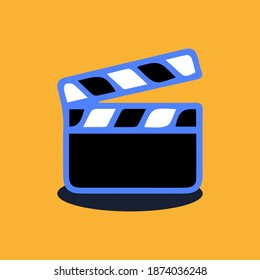 icon design with movie maker shape