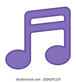 An icon design of music nota 