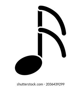 An icon design of music nota