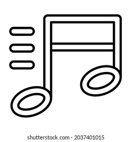 An Icon Design Of Musical Note, Quaver Vector