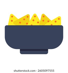 An icon design icon of nachos