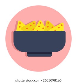 An icon design icon of nachos