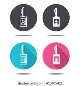 icon design name tag