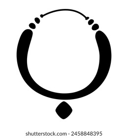 An icon design of necklace

