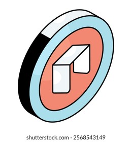 An icon design of neo coin