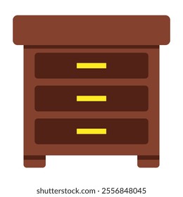 An icon design of nightstand