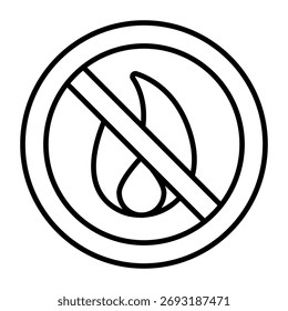 Ein Symboldesign ohne Flammenverbrennung 