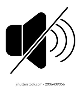Un diseño de icono sin volumen ni silencio