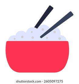 An icon design of noodles
