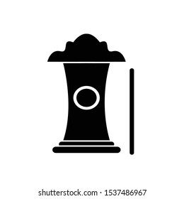 Icon design object, altar, black solid color, vector illustration