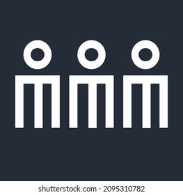 Diseño de iconos sobre el tema de la unión y la gente