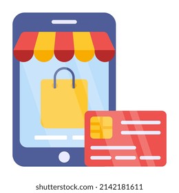 An icon design of online package
