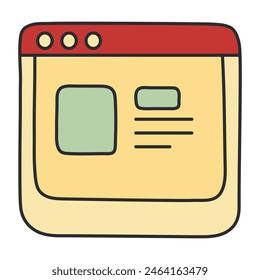 An icon design of online parcel

