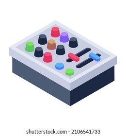Ein Icon-Design des Online-Volume-Equalizers 

