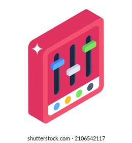 Ein Icon-Design des Online-Volume-Equalizers 

