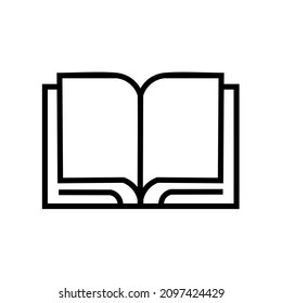 diseño de icono, ilustración de forma libro abierto