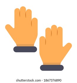 
An icon design of open hands, editable vector 
