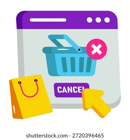 An icon design of order cancel