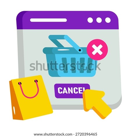 An icon design of order cancel