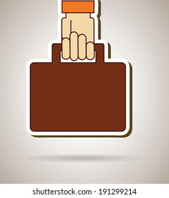 Icon design over beige background, vector illustration