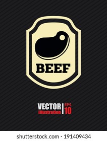 Icon design over black background, vector illustration