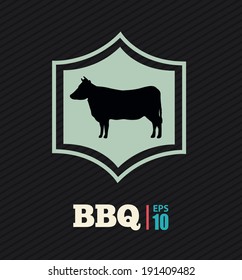 Icon design over black background, vector illustration