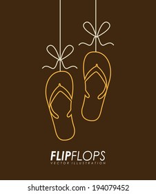 Icon design over brown background, vector illustration