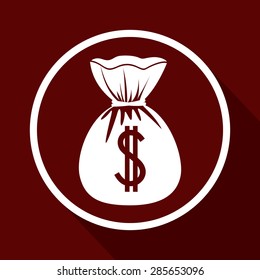 Icon design over brown background, vector illustration