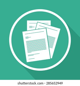 Icon design over green background, vector illustration