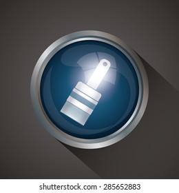 Icon design over grey background, vector illustration
