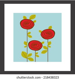 Icon design over white background, vector illustration
