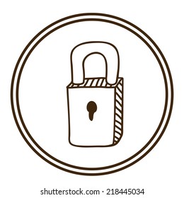 Icon design over white background, vector illustration