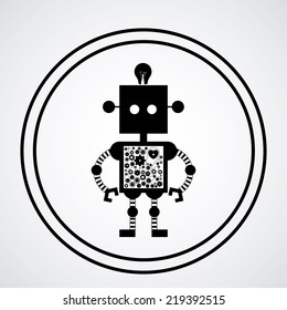 Icon design over white background, vector illustration