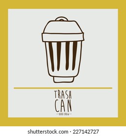 Icon design over yellow background, vector illustration