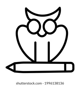 An icon design of owl bird