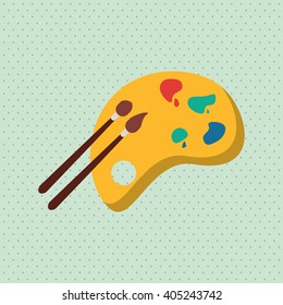 Icon design of Paint , vector illustration
