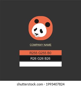 
icon design with panda theme