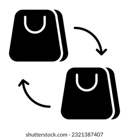 Un diseño de icono de transferencia de paquetes