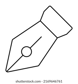 An icon design of pen nib