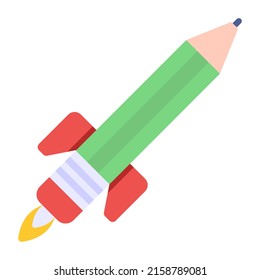 An icon design of pencil