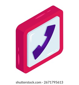 Un diseño de icono de llamada telefónica