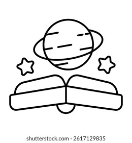 An icon design of physics book