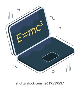 Un diseño de icono de la fórmula física