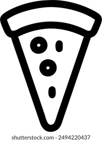 icon design of pizza slice