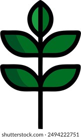 icon design of a plant