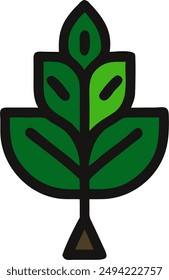 icon design of a plant