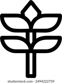 icon design of a plant