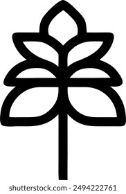 icon design of a plant